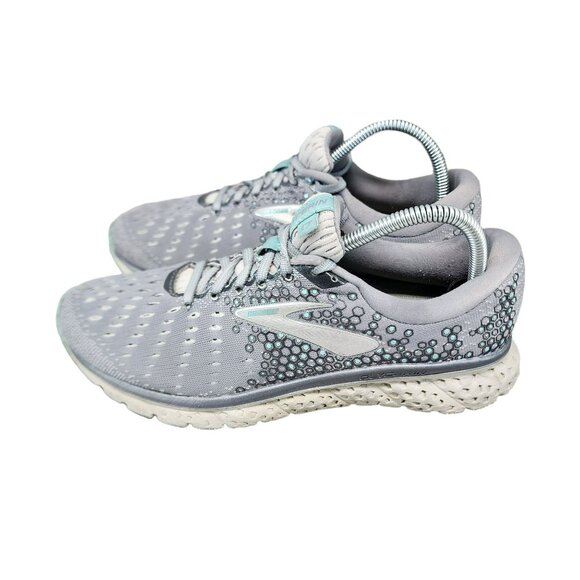 Brooks Shoes - Brooks Shoes Womens Size 9 Glycerin 17 Gray Lace Up Athletic Sneakers